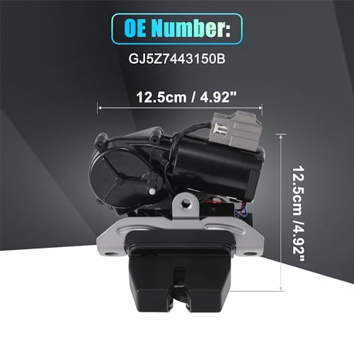 Image of X AUTOHAUX Replacement Rear Liftgate Door Lock Actuator for Ford Escape 2018-2019 Tailgate Latch Assembly No.GJ5Z7443150B Black