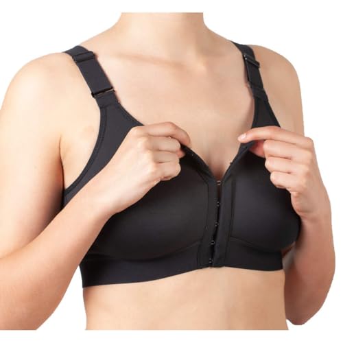 Sujetador Sin Costuras Post-Quirurgico SE8002 (95C, Negro)
