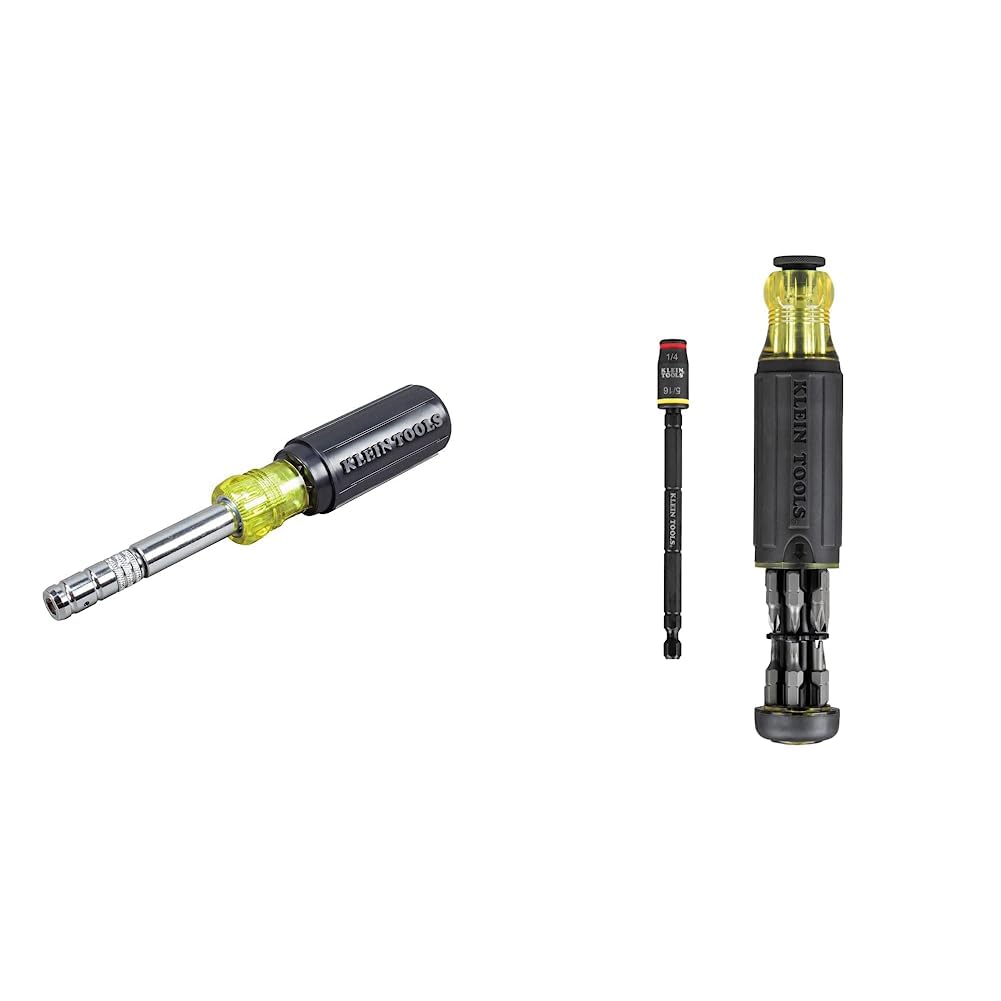 Klein Tools Magnetic 8-in-1 HVAC Slide Drive Tool Screwdriver/Nut