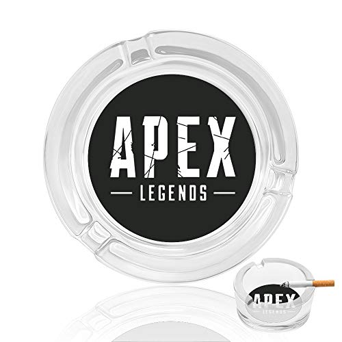 Apex Legends 灰皿 アッシュトレイ ガラス材 おしゃれ 煙草 喫煙 プレート 卓上 カフェ スタイル 透明 マルチ アクセサリー 雑貨 メンズ レディース 防風設計 家 オフィス