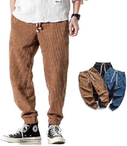 Pantalon Japonais Homme Pantalons De Randonnée Taille Elastique Militaire Jogging Baggy Sweatpants Sportswear Ete Sport Avec Poches Chino Bodybuilding