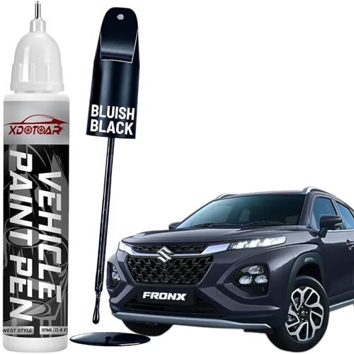 Image of xdotoar Touch Up Paint Pen for Maruti Suzuki Fronx Bluish Black (ZJ3) | 2-in-1 Car Scratch Remover | Automotive 2K Paint Repair Pen | Quick Dry Touch Up Paint for Chips, Scratches & Scuffs