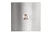 Produktbild HUBER LED Klingeltaster 12825, 1-fach unterputz, quadratisch, Edelstahl 100mm x 100mm x 3mm, LED Lichtfarbe orange