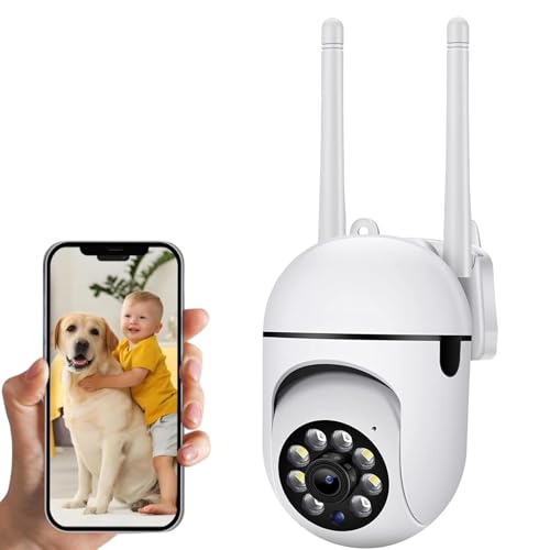 Image of 4MP WiFi Mini PTZ Home Security Camera | Full HD 1080P | Color Night Vision | Motion Detection | Two-Way Audio | Wireless CCTV Camera for Home Outdoor with Mobile App V380 Pro