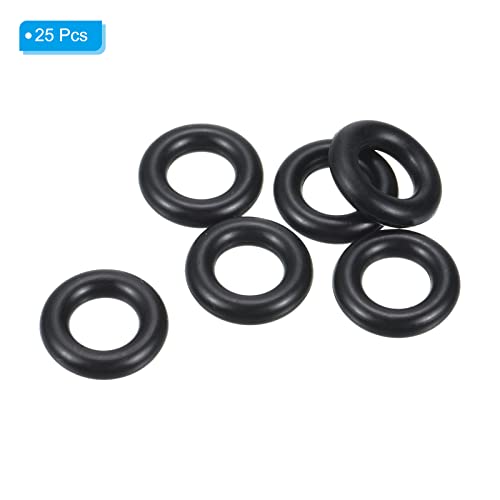 PATIKIL Nitrile Rubber O-Rings 17mm OD 7mm ID 5mm Width, 25 Pcs Metric Sealing Gasket for Faucet Plumbing Automotive Repair, Black - Image 3