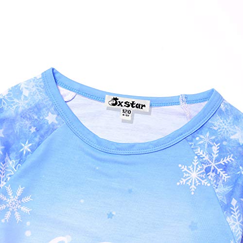 Jxstar Nightgowns for Girls, Long Sleeve Pajamas Sleepwear Unicorn Mermaid Cotton Night Dresses2