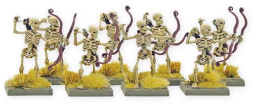 Warlord Games 28mm Plastic Undead Skeleton Warriors - Fantasy Wargaming/Tabletop Miniatures, White and Black, Small - Image 3