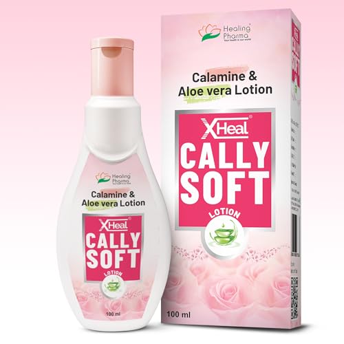 Image of Healing Pharma - XHeal Cally Soft Calamine Lotion For Skin Itching Body With Aloevera - 100ml