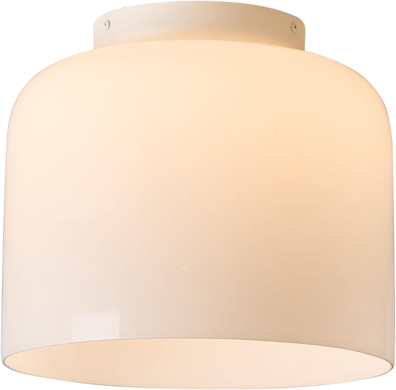 TeHenoo Contemporary LED Ceiling Light,12 inch,Opal Glass Shade,3000K/Warm White/15W, LED Flush Mount Ceiling Light for Porch,Living Room,Hallway,Entryway 12.79 inch