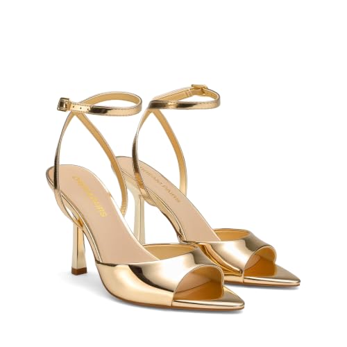 Image of DREAM PAIRS Women's Stiletto Kitten Heeled Sandals