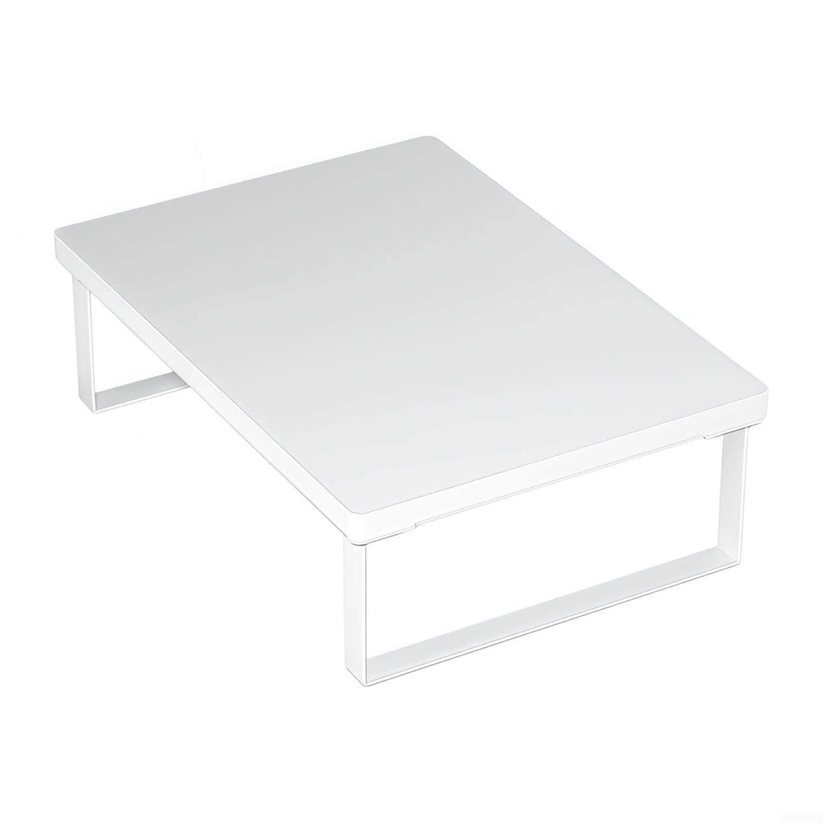 Soporte para microondas 40X30x8.5cm | Estante de metal y madera negro/blanco/amarillo | Base antideslizante, resistente para encimera de cocina, escritorio de estudio y almacenamiento