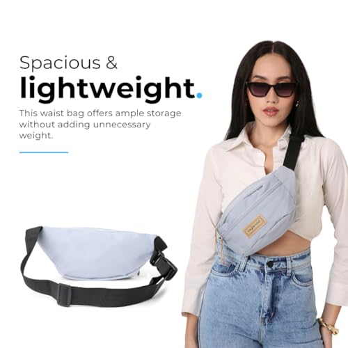 Image of Tressential Waist Bag for Men Women | Cross Body Fanny Pack Sling Bag for Hiking, Travel, Camping, Outdoor Sports, Cycling | Money Belt with Adjustable Strap (Blue)