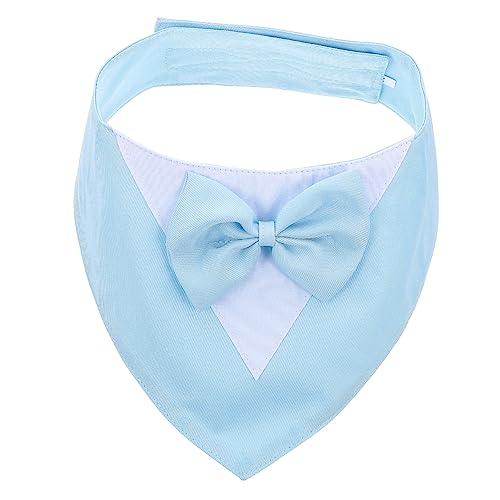 Kisangel ペット 三角 タオル 首輪 犬 小型犬 犬 ウェディング ハンカチ ソフト 犬 バンダナ 犬 アクセサリー 犬用 スカーフ ハンカチ 犬 タオル 子犬 スーツ 首輪 カバー 犬 ス