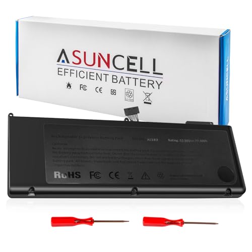 Image of ASUNCELL A1382 A1286 Laptop Battery for 15 inch MacBook Pro 8,2 9,1 MacBook Pro Battery A1286 (Mid 2012 Early 2011 Late 2011)