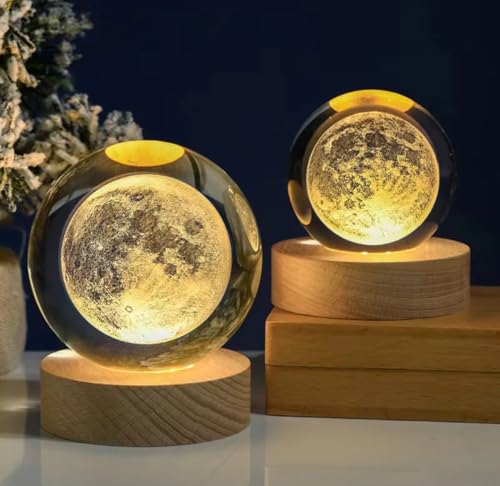 Kids Dukaan 3D Moon Night Lamp, Warm White - Image 4