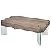Produktbild Mendler Couchtisch Kos T578, Wohnzimmertisch, 40x110x60cm, FSC-Zertifiziert - Sanremo-Eiche, Glas-Füße