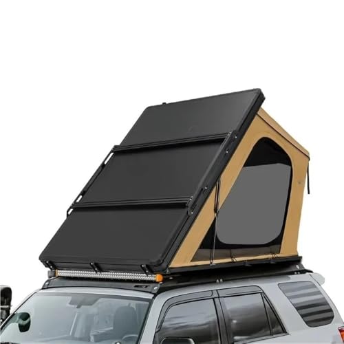BVWBCR Hard Shell Roof Top Tent with 450N Gas Struts for Easy Opening, UV50+ Protection, 420D Oxford & Polyester-Cotton Body, Fits SUV Truck 4x4(2)