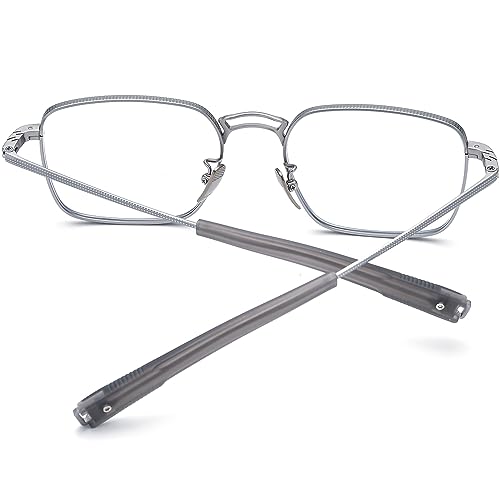 Image of FONEX Pure Titanium Glasses Frame Men Square Eyeglasses Optical Eyewear F8827