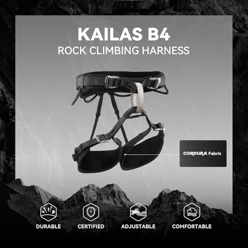 KAILAS B4 Rock Climbing Harness Men Roofing Harness Safety Belt Climbing Gear Adjustable Mountaineering Lightweight