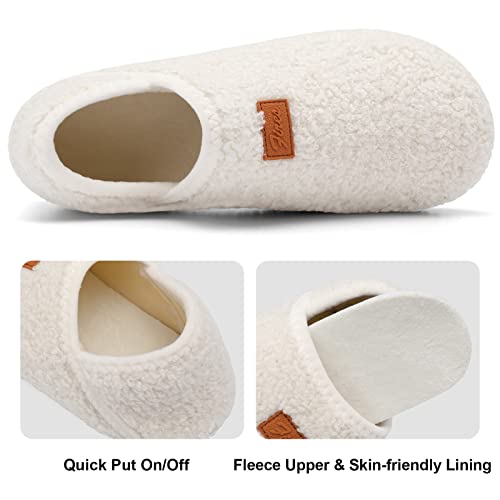 Image of Fires Womens Mens Slippers with Rubber Sole Soft-Lightweight House Slipper Socks Around House Shoes Non Slip Indoor /Outdoor