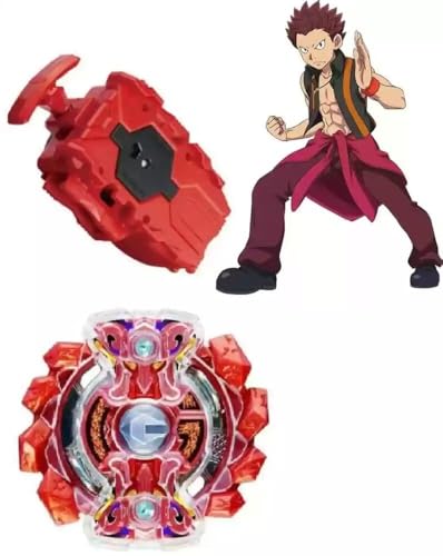 Image of Bestie toys Battle Top Metal Fusion Clash of Speed Top with 2 Blades&2 String Launchers (B59 + B-67 Randoom Booster)