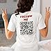 Personalized QR code Follow Me Unisex T-shirt/Viral Instagram T-shirt/Scan Me Social Media Shirt- Quipo Handmade T-Shirt Series - Funny T-Shirts Gifts (M)