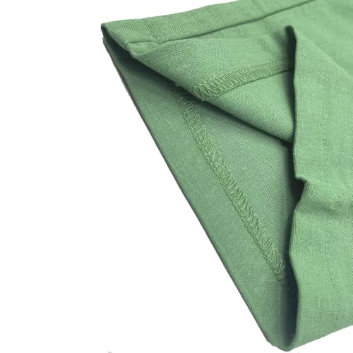 Womens Linen Pants with Pockets Loose Elastic High Waisted Comfy Beach Trousers Summer Lightweight Embroidered Casual Pants4