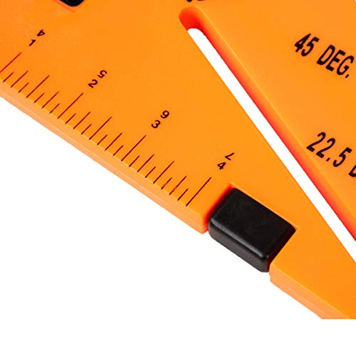 Powertec 71575 Push Block For Router Table Saw W/Blade Angle & Depth Gauge, Square Center Finder, Hook Rule #TOP6