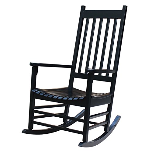 International Concepts R-51866 Porch Rocker, Black