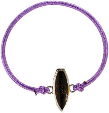 Mood Bracelet Yin Yang Charm Purple Bracelet With Color Changing Mood Yin Yang - Fashion Jewelry