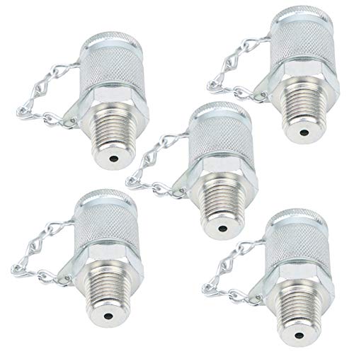 5Pcs Hydraulic Testing Adapter,Test Coupling Adapter Pressure Measuring PT PPT with Advanced Structure for Hydraulic Systems (ZG1/4)