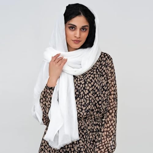 Premium Rayon Cotton Casual Scarves，Oversized Lightweight Shawl, Soft Breathable Fashion Head Wraps for Unisex4