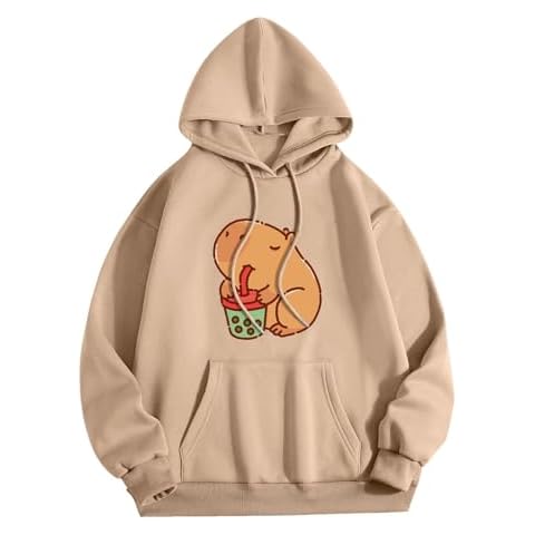 Funny Capybara Print Hoodie for Everyone Cover