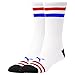 PUMA Basketball 1-Pack Terry Crew Socks (White/Multi, One Size)