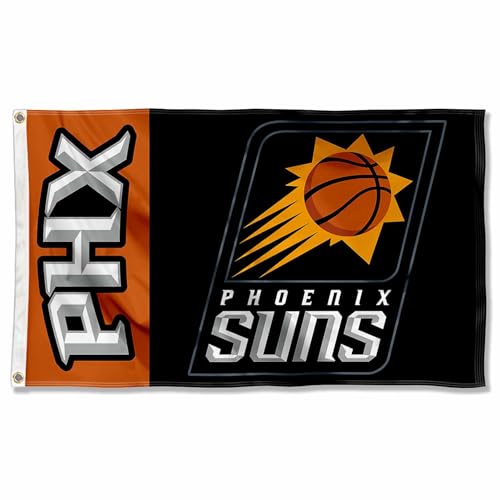 Bannière Phoenix Suns pour intérieur et extérieur noir drapeau de supporter basket