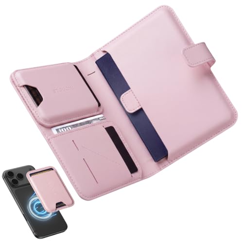 Image of Stouchi AirTag Passport Holder with Pull Strap, RFID Blocking Magnetic Case