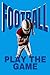 FOOTBALL, PLAY THE GAME WITH A PLAYER RUSHING THE BALL WHICH IS DEPICTED ON THIS LUXURIOUS MATTE 6X9 BOOK COVER, CAN BE A NOTEBOOK OR JOURNAL, WITH ... TOUCHDOWN, FOOTBALL PUNT, FOOTBALL YARDLINE,