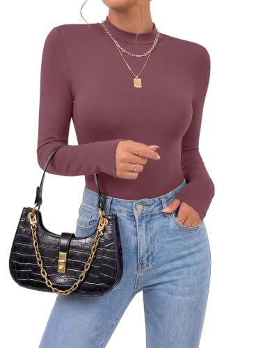 Image of OPOIPIN Women's Long Sleeve Basic Bodysuit
