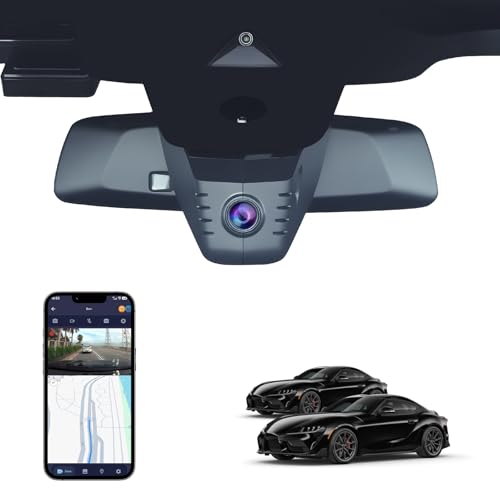 FUVYMYT 4K Dash Cam for Toyota GR Supra 2020-2026, OEM Factory Style, UHD 2160P Image, Built-in WiFi, Free APP, Loop Recording, G-Sensor, Plug & Play, 64GB Card