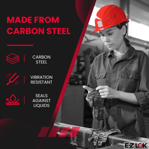 e-z lok threaded insert for metal 12l14 carbon steel thread inserts 8-32 internal threads 516-18 external threads 029034 length pack of 10