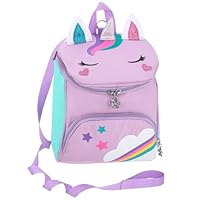 saerryor Kids Unicorn Backpack School Bag for Girls,Kindergarden Backpack Cute Unicorn Bag with Chest Strap,Children's Backpack Toddlers Rucksack Preschool Bookbag for Age 3-6