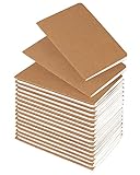 Lzerking Mini Notebooks Bulk 36 Pack Small Pocket Journal Notepads-Kraft Brown Cover 3.5 x 5.5 Inches, 30 Sheets/60 Pages, Little Notebook Pocket Size for Kids Students Teens