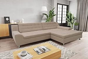 DOMO. Collection Ecksofa Merida Schlafsofa L-Form