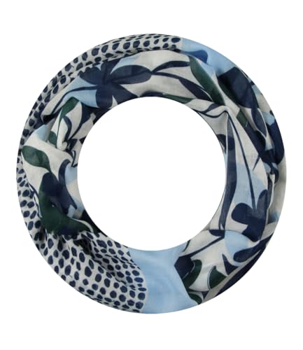 Majea Loop Schal Damen Schlauchschal Halstuch schmaler Loopschal (880053) (blau 6)
