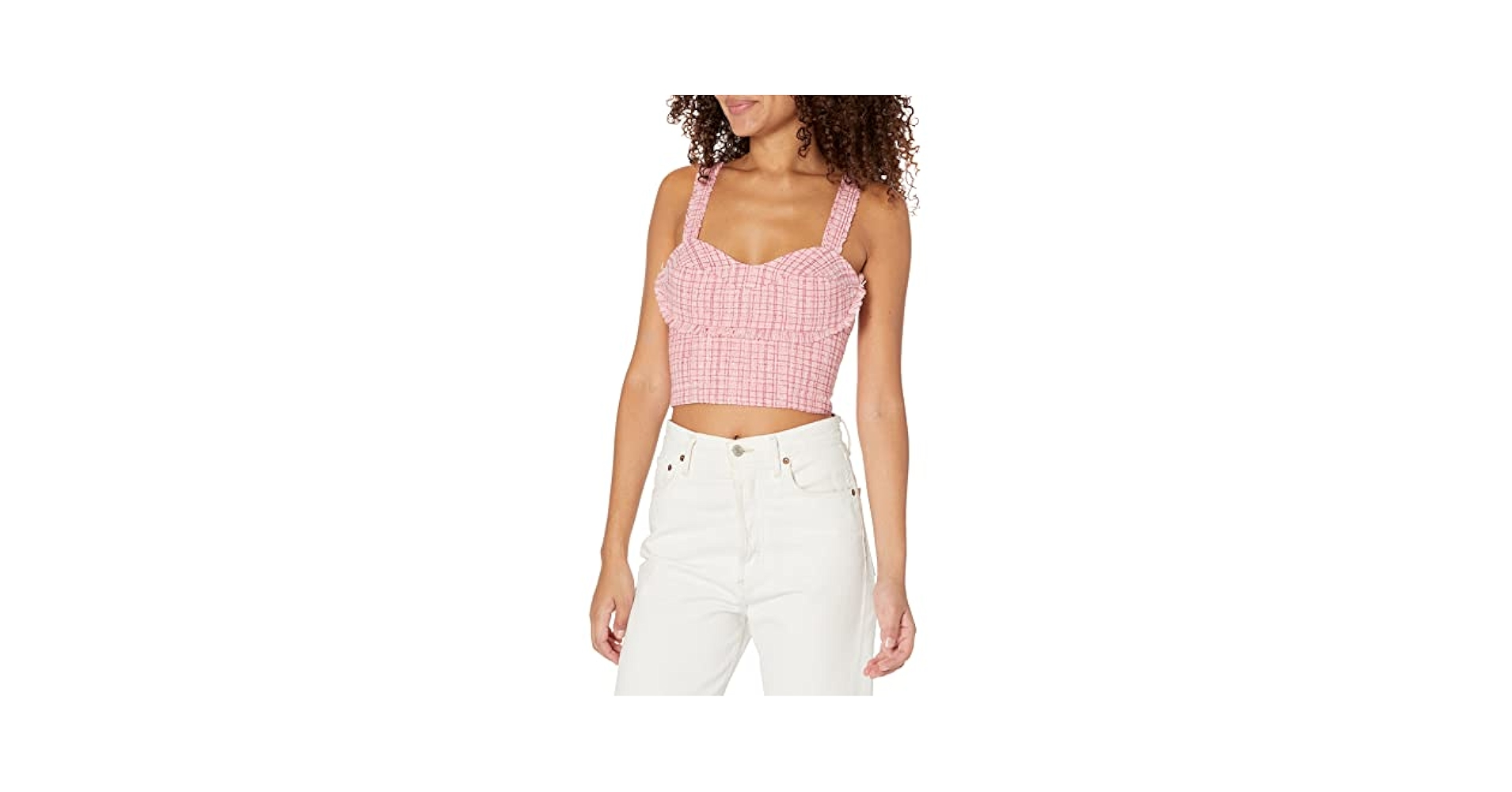 GUESS Women's Sleeveless Emily Top, Vintage Blush Multi
