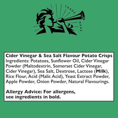 PIPERS Burrow Hill Cider Vinegar & Sea Salt Crisps, 150 GR