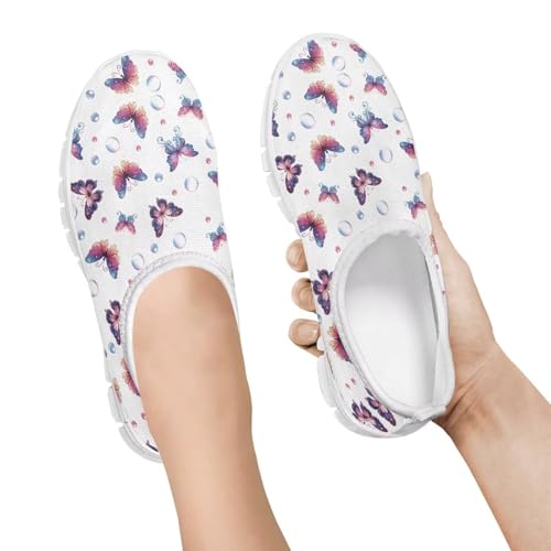 Kids Breathable Sneakers Comfort Soft Walking Shoes Lightweight Slip On Barefoot Slip Shoe for Athletic Running Size 11-15 White Sole3