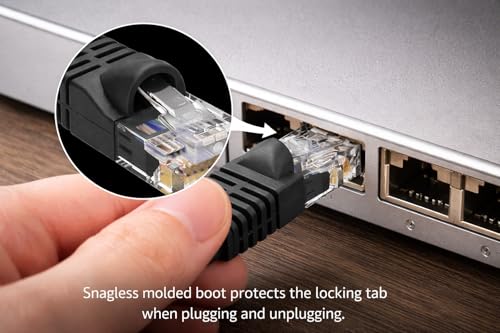 Cable Ethernet Cat 6 UTP 100 pies Patch Cord miniatura 3