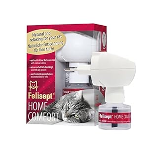 Felisept Home Comfort Starter-Set (Verdampfer + Flakon 45ml) – Mit natürlicher Katzenminze – Beruhigungsmittel für Katzen – Von Tierärzten empfohlen – Wohlbefinden & Entspannung für Katzen