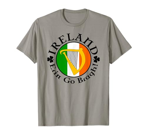 Ireland Erin Go Bragh! Irish Harp T-Shirt